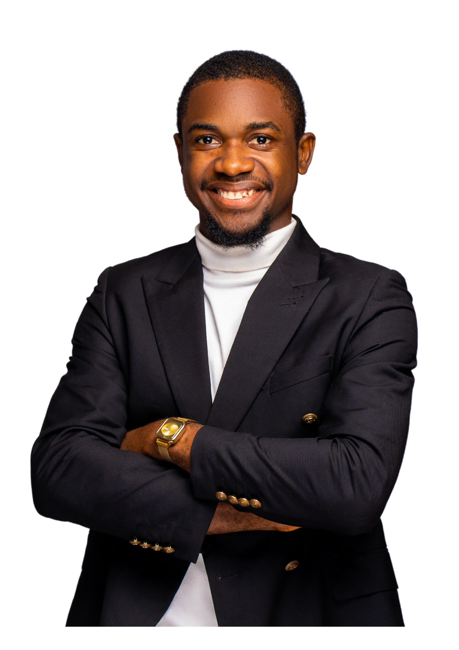 XTRM Group | Businessman and investor in a dark blue suit with a smile is posing for a picture
